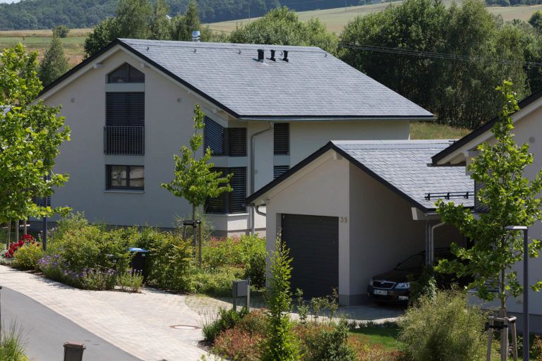 Dach Bestandteile Schiefer Rechteckdeckung