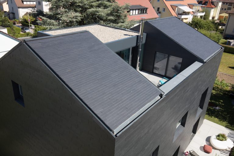 Dacheindeckung Schiefer Rechteckdeckung