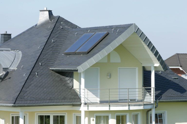 Dachdeckung Schiefer Schuppendeckung